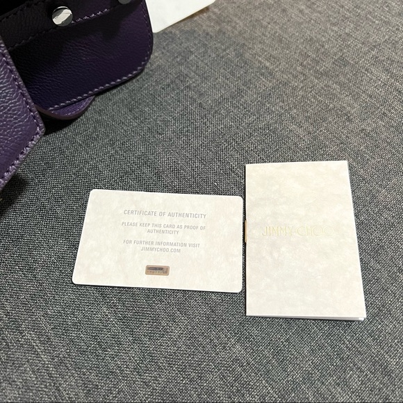❌SOLD❌ Jimmy Choo Lexie Amethyst Leather Bag Brandnew - Picture 9 of 9